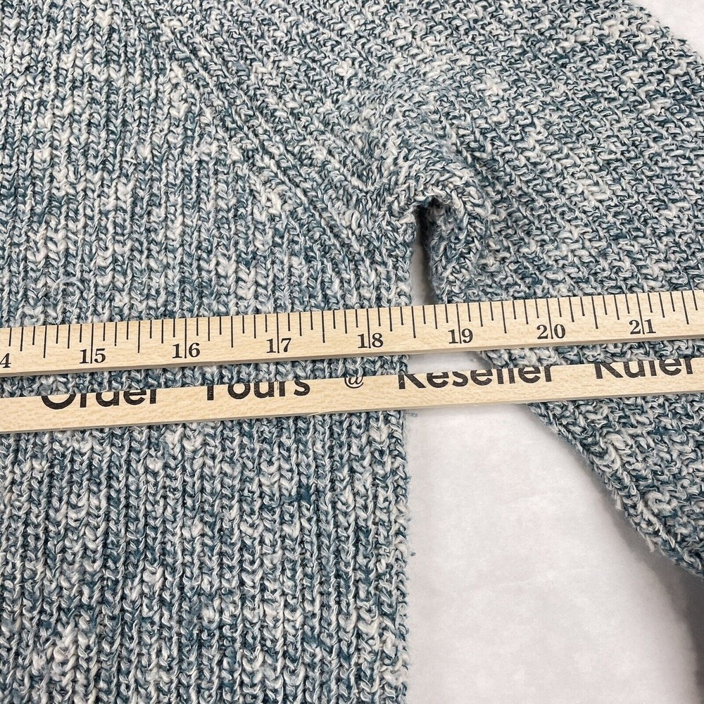 Modcloth Sweater Womens Size Small Green Cardigan Open Front Knit Duster Pockets - Picture 8 of 9